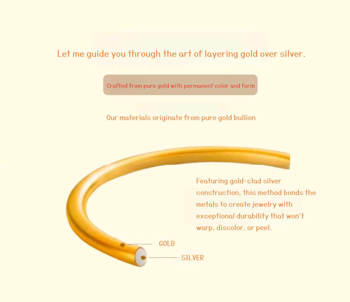 Golden Silver Möbius Strip Bracelet