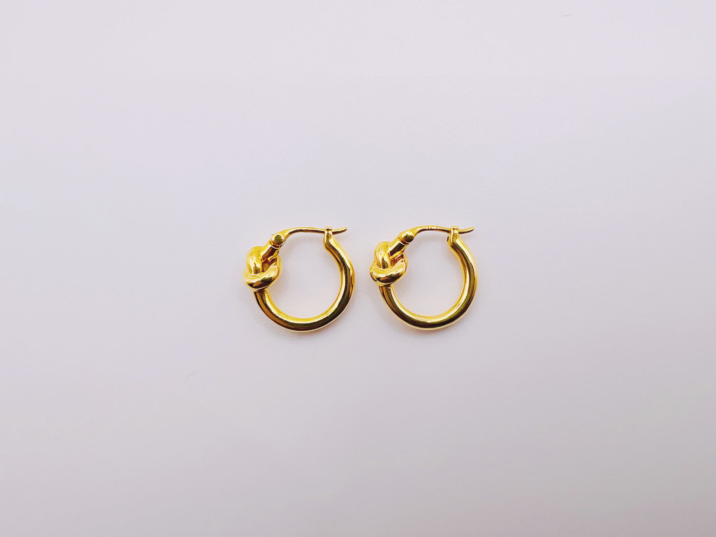 18K Gold - Twisted Rope Huggie Earrings (Large)