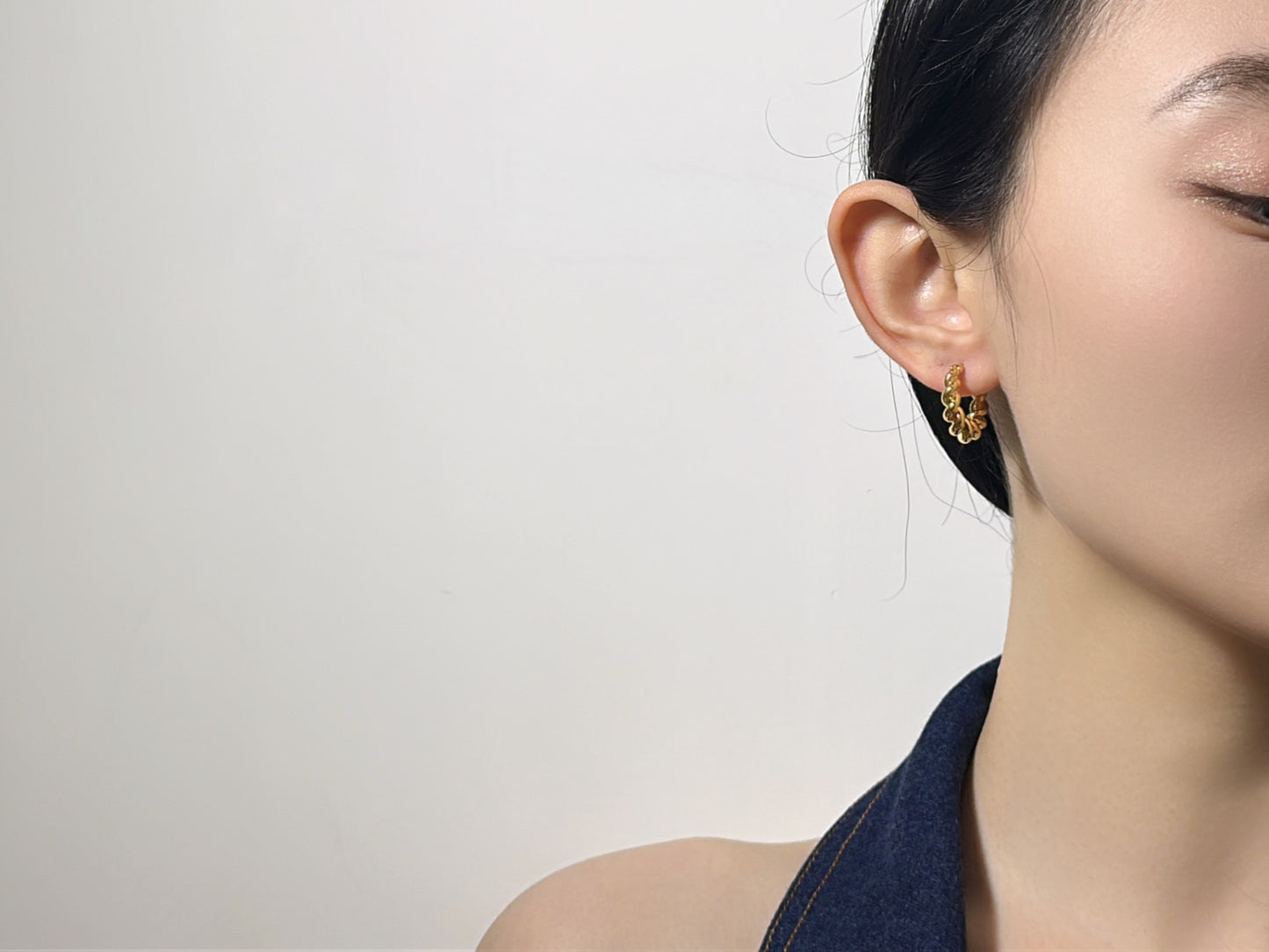 18K Gold - Rope Knot Stud Earrings