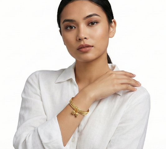 【ZLBR008】Three Lives · Lily of the Valley Bangle